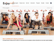 Tablet Screenshot of enjoysportsclub.ro